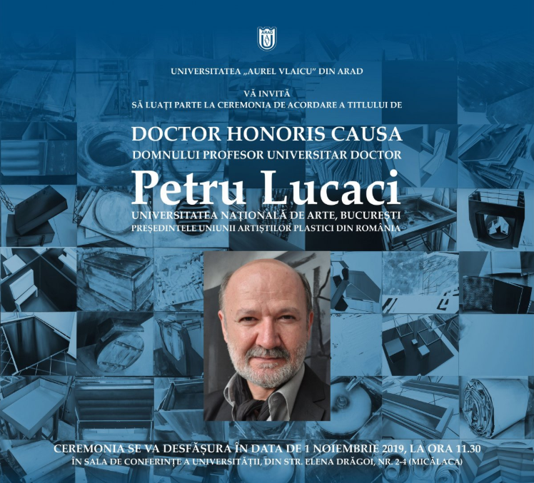 UAV: ceremonia de acordare a titlului de Doctor Honoris Causa prof. univ. dr. Petru Lucaci