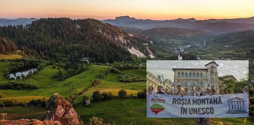 O veste bună! Se reia procedura de includere a zonei Roșia Montană în Patrimoniul UNESCO