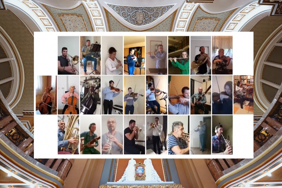 (VIDEO) ”Oda Bucuriei”, cântată online de Artiștii Filarmonicii Arad, din dor de scenă și de public