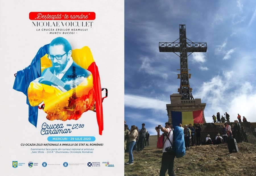 Premieră în România! 40 de artiști vor cânta alături de Nicolae Voiculeț ”Deșteaptă-te, române!”, la Crucea Eroilor de pe Caraiman