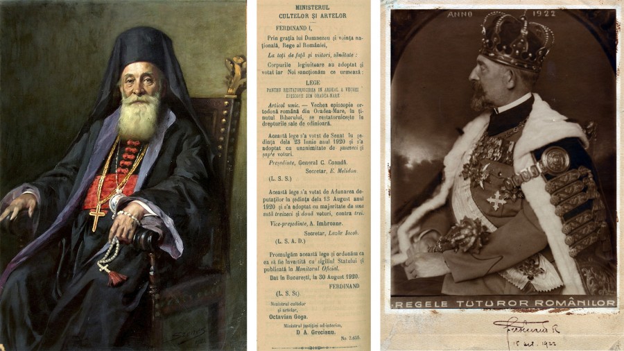 100 de ani de la reînființarea Episcopiei Oradiei, prin decretul semnat de Regele Ferdinand I
