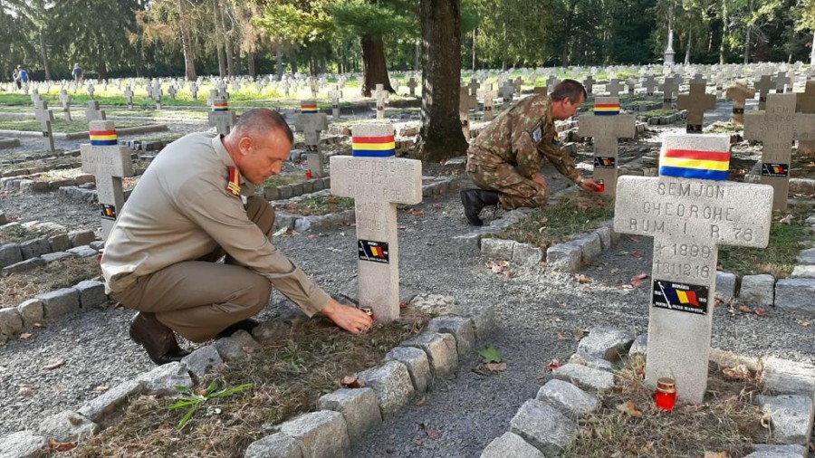 Lucrările de restaurare a Parcelei de onoare a eroilor români din Cimitirul Prizonierilor de Război din Łambinowice, recepționate parțial