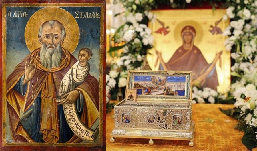 Moaștele Sfântului Stelian, ocrotitorul copiilor, depuse spre închinare pe Colina Bucuriei, alături de moaștele Sfântului Dimitrie