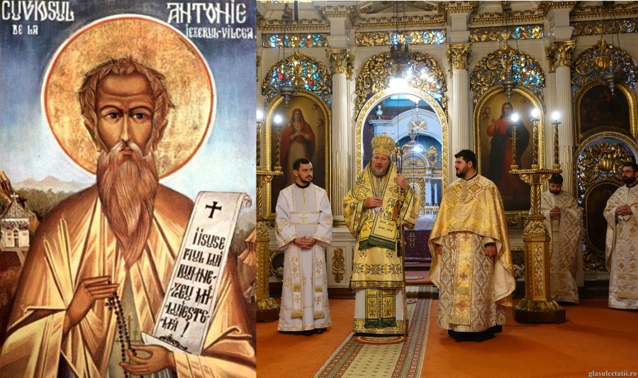 (FOTO) Liturghie Arhierească și hirotonie întru diacon și preot la Catedrala Veche, în ziua de prăznuire a Sfântului Antonie de la Iezerul Vâlcii