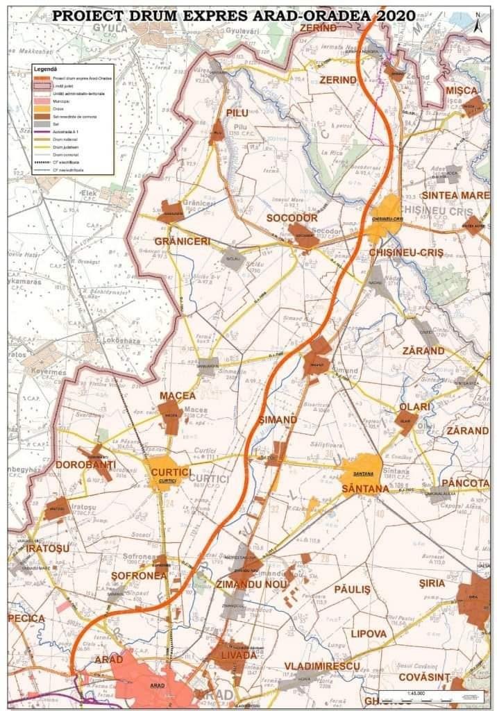 A fost lansată procedura de achiziție publică pentru documentația tehnică aferentă drumului expres Arad-Oradea