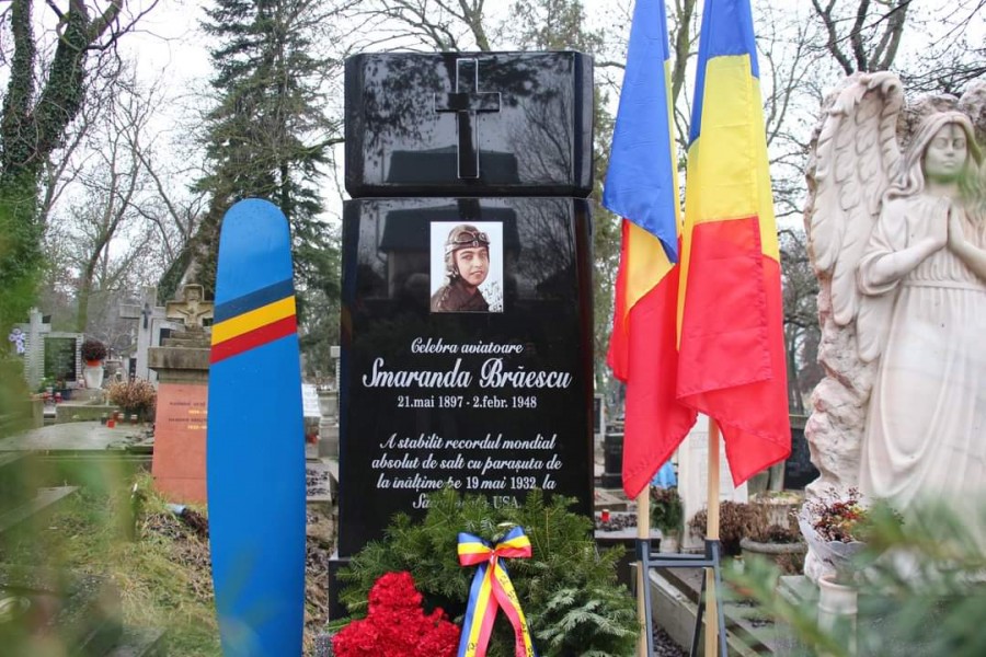Marea aviatoare Smaranda Brăescu, comemorată la împlinirea a 73 de ani de la trecerea la cele veșnice