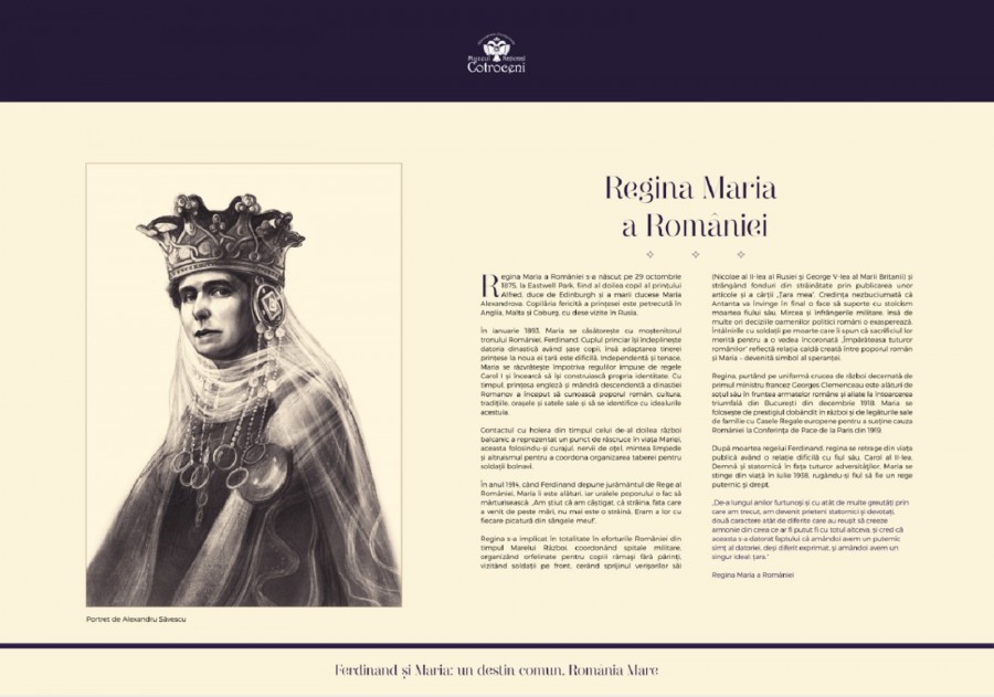 ”Ferdinand și Maria: un destin comun, România Mare” - expoziție la Muzeul Național Cotroceni