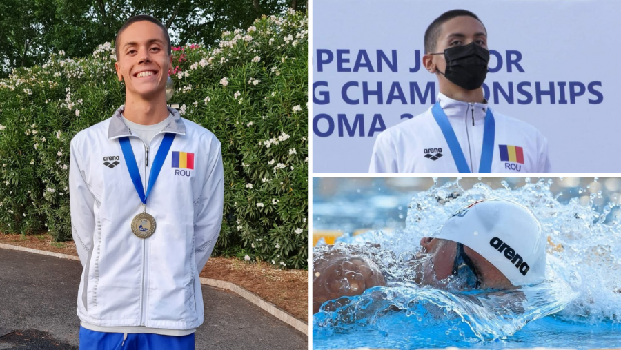 La doar 16 ani, David Popovici a câștigat a treia medalie de aur la Campionatul European de juniori de la Roma!