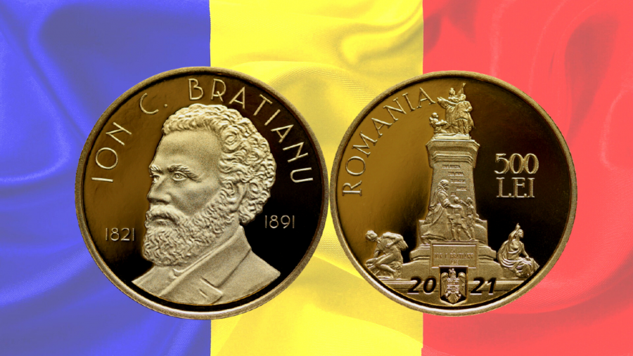 Ion Brătianu, omagiat la 200 de ani de la naștere printr-o monedă de aur lansată de BNR