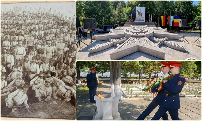 Eroii de la Turtucaia, comemorați după 105 ani. Moment emoționant pentru un militar care s-a rugat la mormântul străbunicului său