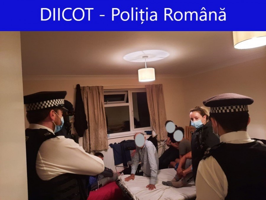 Cooperare a procurorilor din România și Marea Britanie pentru destructurarea unei rețele de trafic de persoane (FOTO)