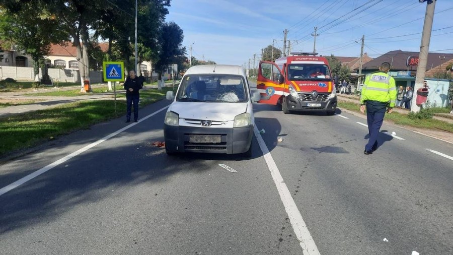 Pieton accidentat grav în Mândruloc