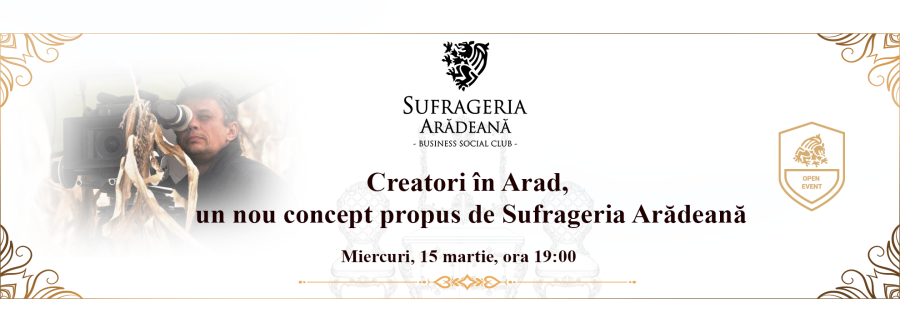 Creatori în Arad, un nou concept propus de Sufrageria Arădeană