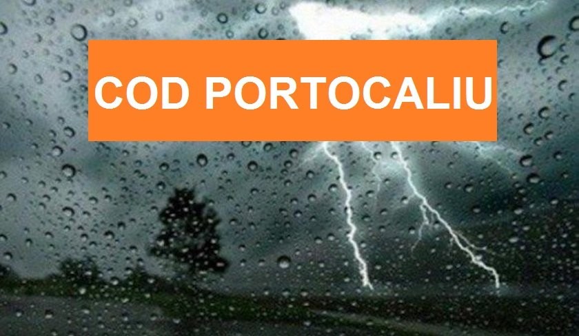 Cod portocaliu de vreme rea; ce fenomene meteo sunt aşteptate