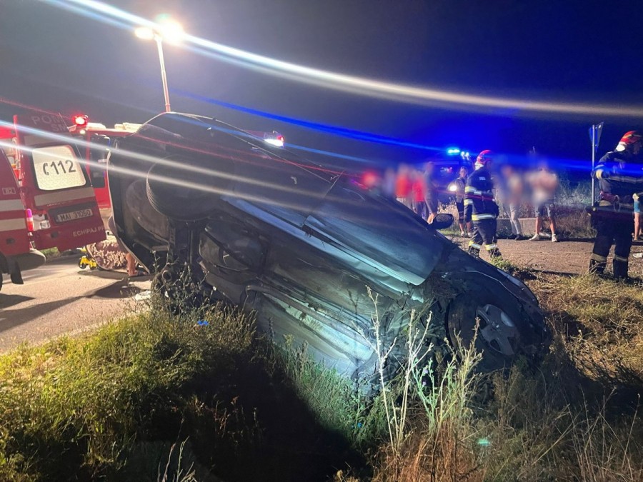 Accident rutier cu patru victime între localitățile Șepreuș și Ineu