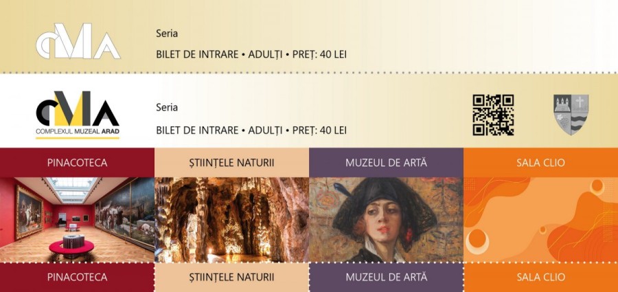 Complexul Muzeal Arad introduce, în premieră, începând cu acest an, noi tipuri de bilete și abonamente pentru vizitatori