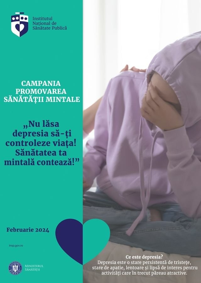 DSP prezintă campania lunii: „Nu lăsa depresia să-ți controleze viața! Sănătatea ta mintală contează!”