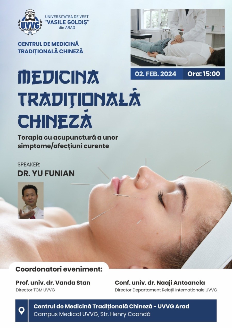 U.V.V.G. PROMOVEAZĂ MEDICINA TRADIȚIONALĂ CHINEZĂ