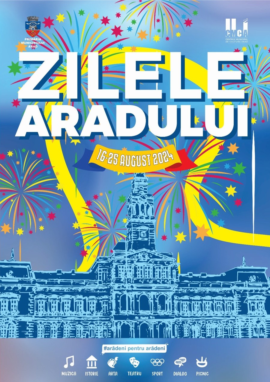 Zilele Aradului vin anul acesta cu evenimente organizate în mai multe locuri din municipiu, care vor fi astfel promovate / UPDATE: Călin Bibarț: „Fiecare punct important al orașului va fi pus în valoare”