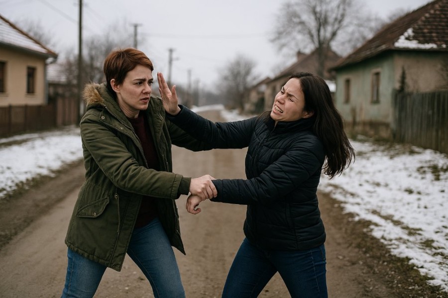 Păruială la Păuliș, ediția „Nu te pune cu mine pe uliță”