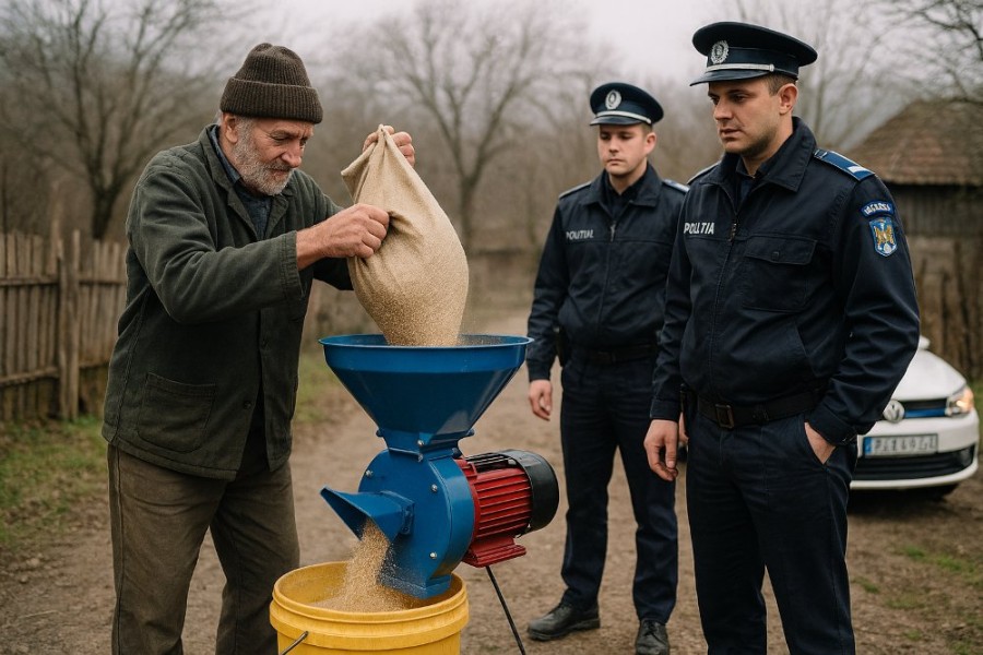 Moara dispărută din Semlac: polițiștii au găsit și utilajul, și „morarul” hoțoman