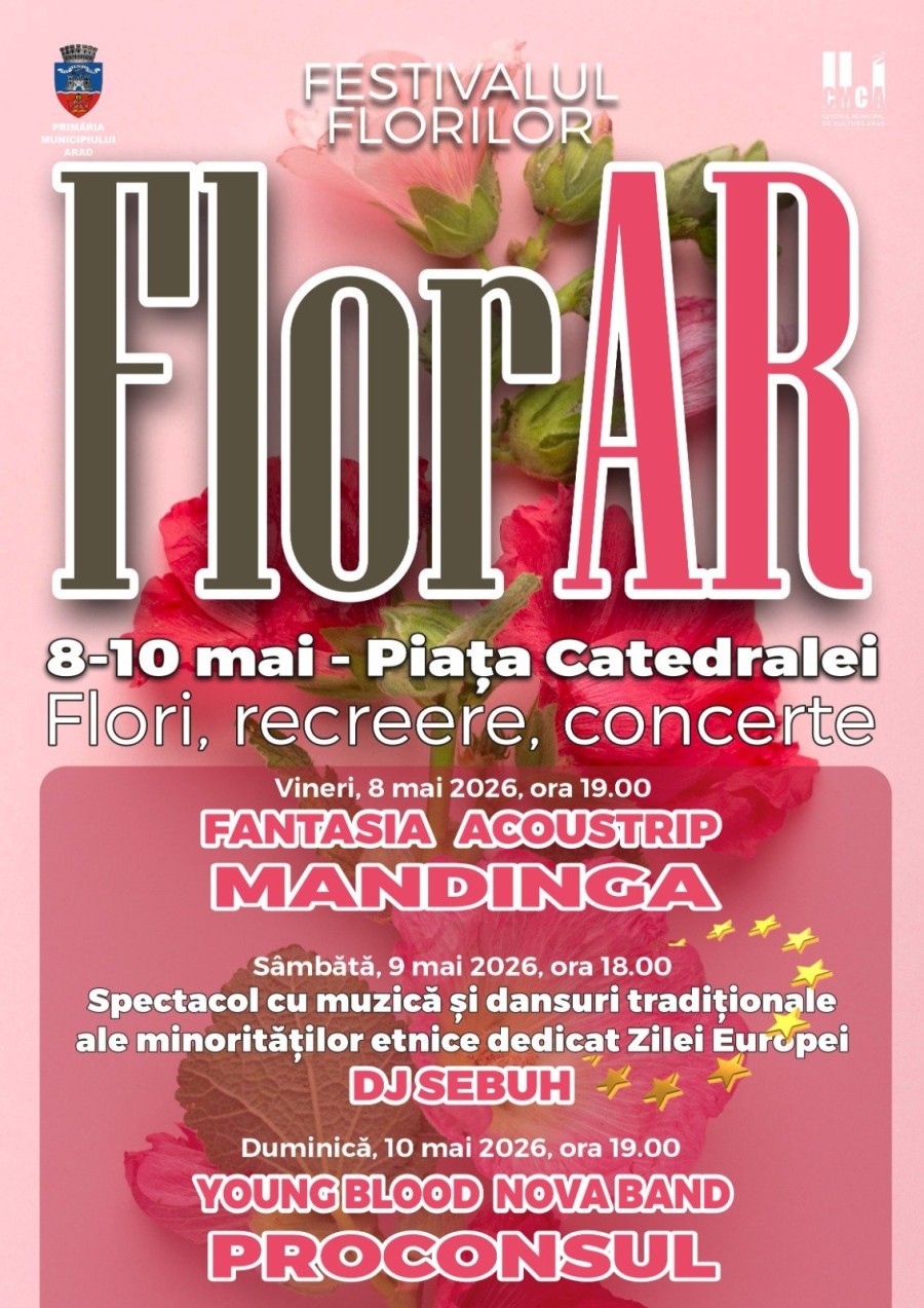 FlorAr 2026: expoziție de flori și concerte de muzică ușoară în Piața Catedralei; vezi care este programul