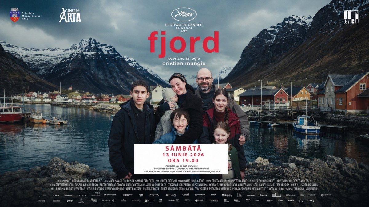 Avanpremieră națională. FJORD, în regia lui Cristian Mungiu, câștigătorul Palme d’Or, va fi proiecta și la Cinematograful „Arta“ din Arad