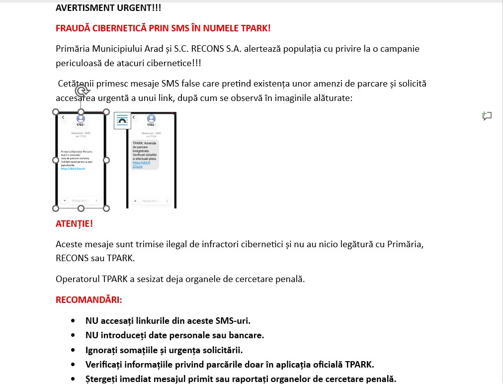 Atenție, șoferi! Mesaje false cu „taxe de parcare” încearcă să vă păcălească