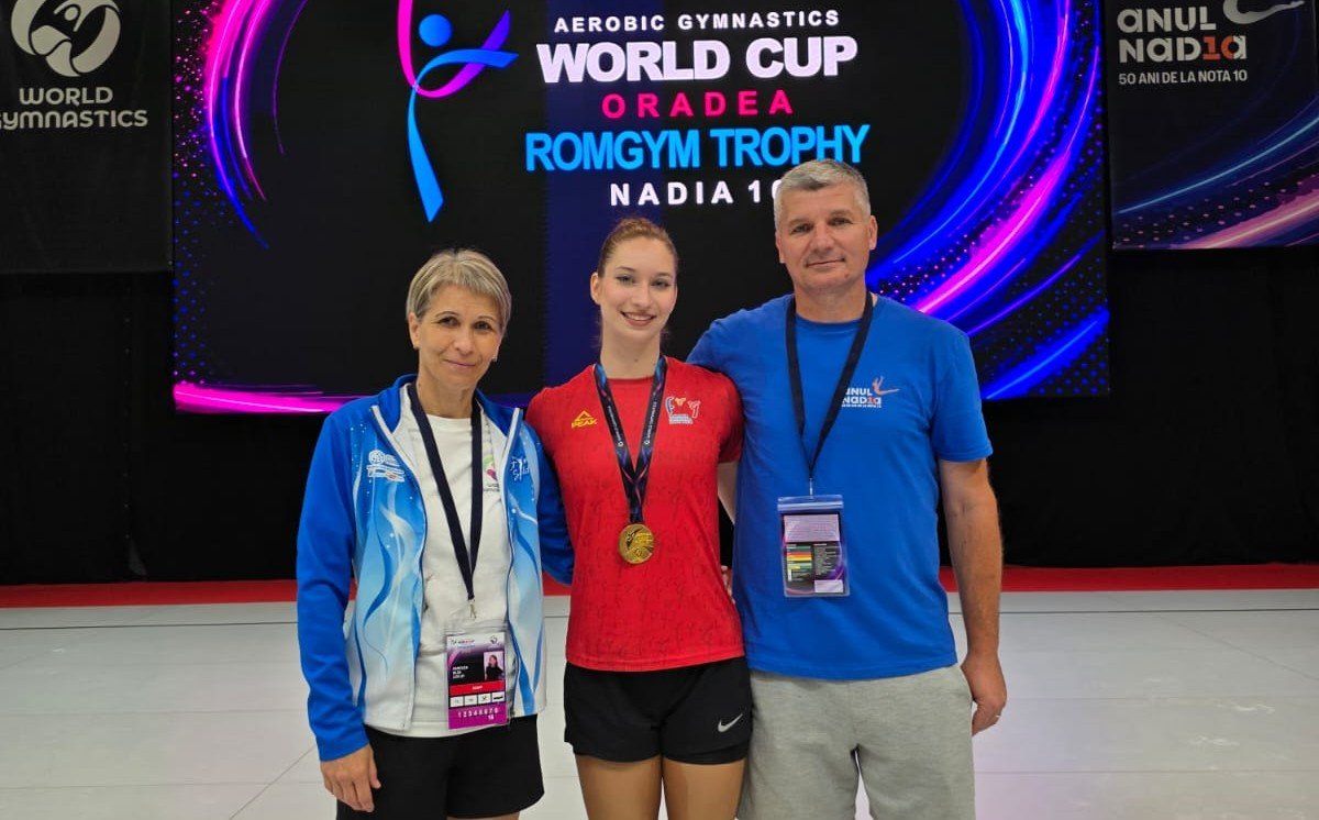 Gimnastica aerobică arădeană strălucește la Cupa Mondială și RomGym Trophy 2026