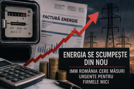 Energia se scumpește din nou: IMM România cere măsuri urgente pentru firmele mici