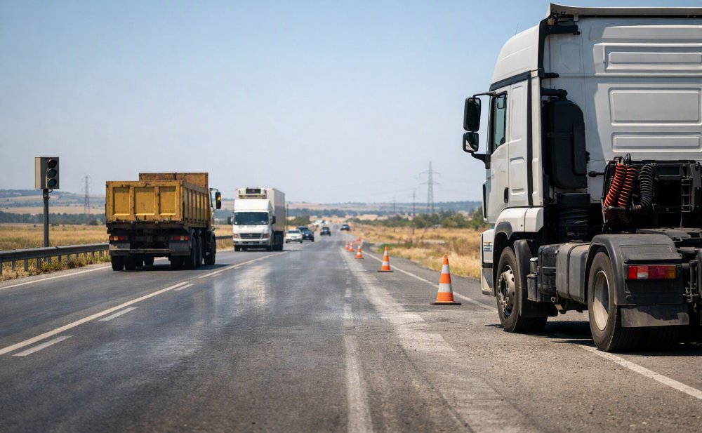 Cod portocaliu:  vehiculele peste 7,5 tone, oprite temporar pe drumurile județene