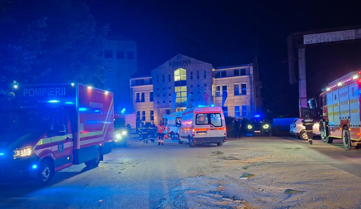 Incendiu la un centru de vârstnici din Arad, trei pacienți la spital