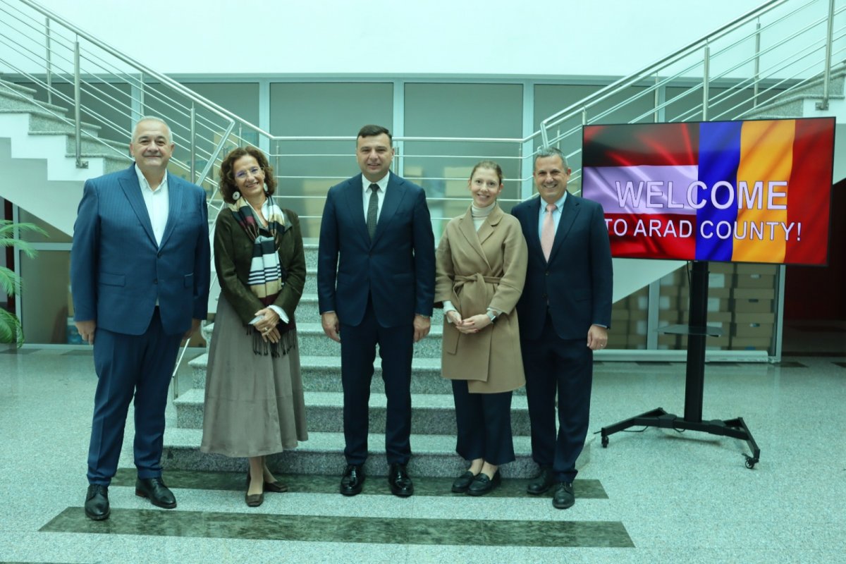 Vicepreședintele CJA, Sergiu Bîlcea, întâlnire oficială cu Excelența Sa, Mag. Ulla Krauss-Nussbaumer, Ambasadorul Republicii Austria în România