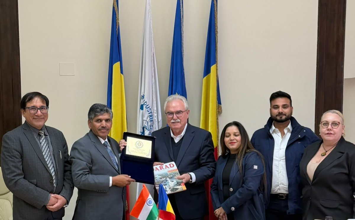 Vizita delegației oficiale din India la CCIA Arad
