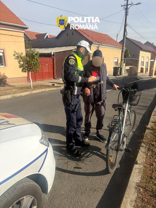 Aproape 100 de sancțiuni aplicate în Arad, în urma controalelor asupra bicicliștilor și utilizatorilor de trotinete