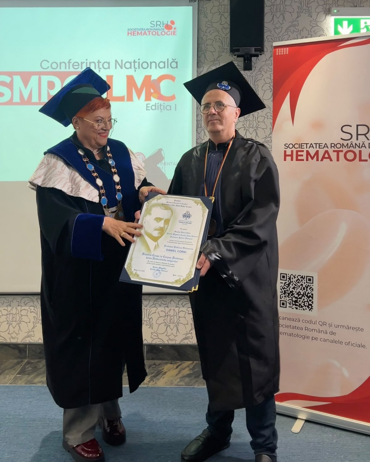 UVVG i-a acordat titlul de Doctor Honoris Causa profesorului Daniel Coriu, în semn de recunoaștere a unei vieți dedicate hematologiei